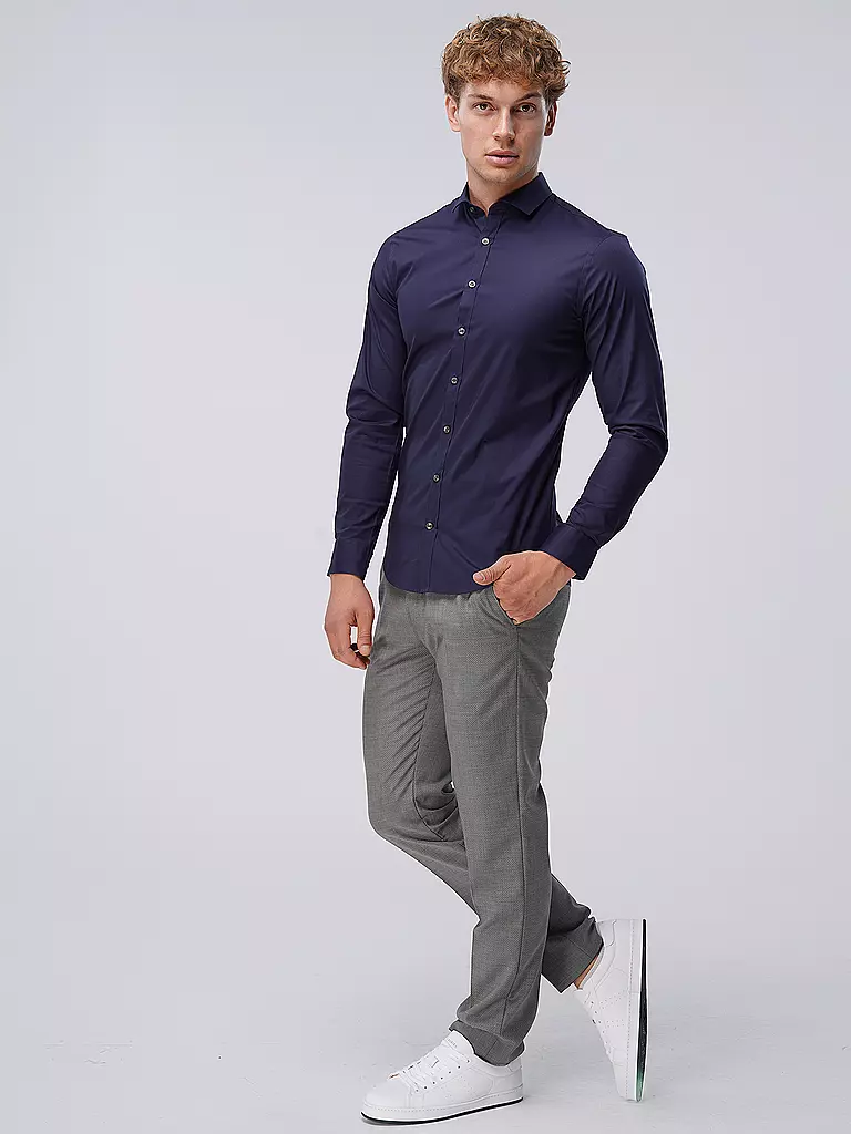 TIGER OF SWEDEN | Hemd Slim Fit FILLIAM | Azul oscuro