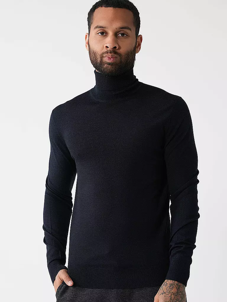 TIGER OF SWEDEN | Rollkragenpullover NEVILE | Azul oscuro