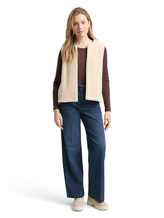 TOM TAILOR | Chaleco con aspecto de piel