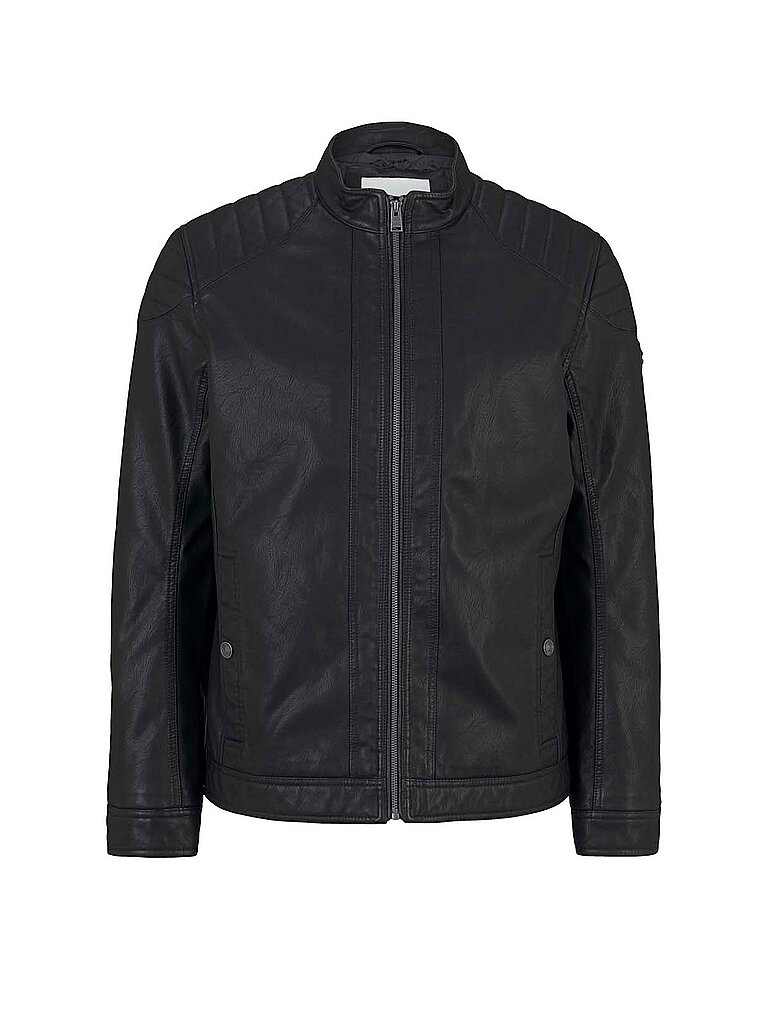 Cazadora de cuero negro XXXL