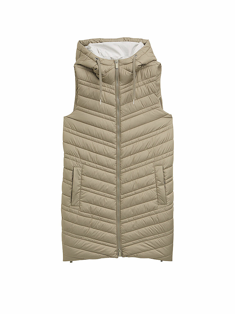 Chaleco acolchado beige M