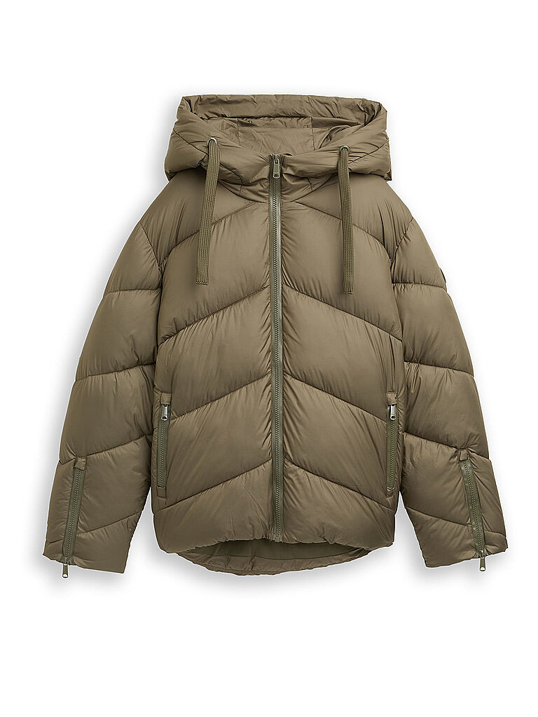Steppjacke verde oscuro XL
