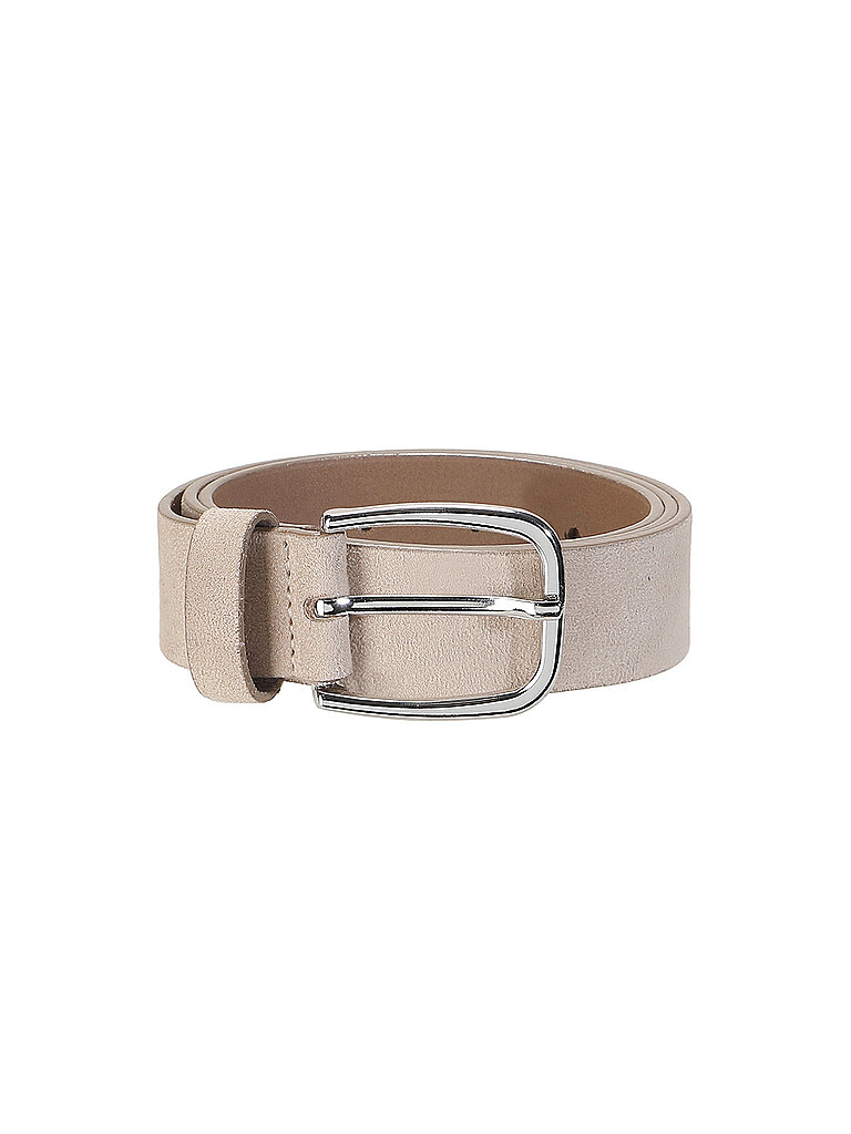 Cinturón de cuero beige 110
