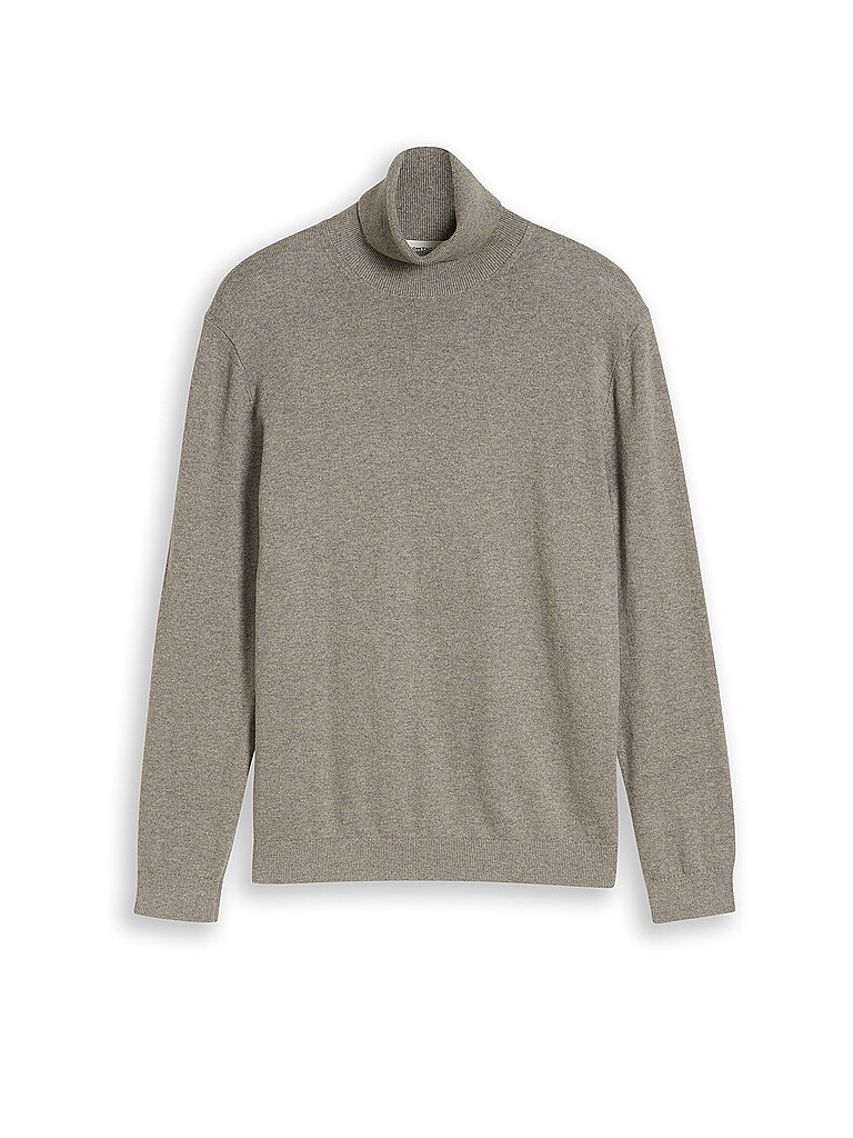 Tom Tailor Jersey de cuello alto beige