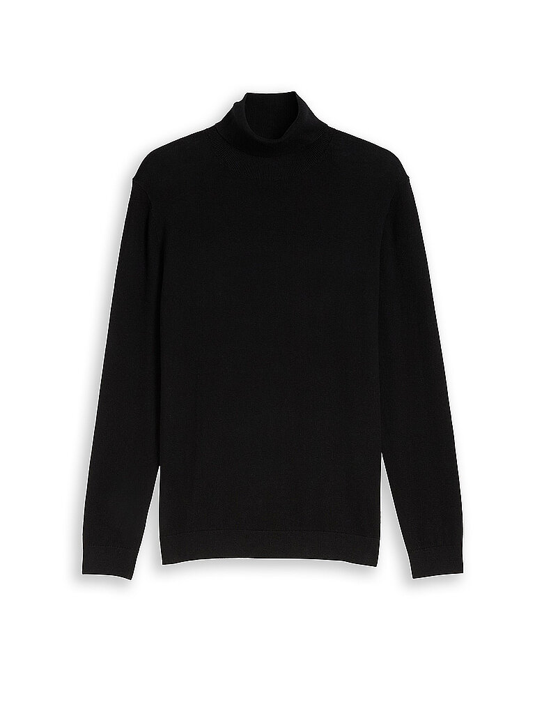 Tom Tailor Jersey de cuello alto negro
