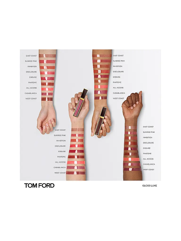 TOM FORD BEAUTY | Brillo de Labios - Gloss Luxe (33 West Coast) | Baya