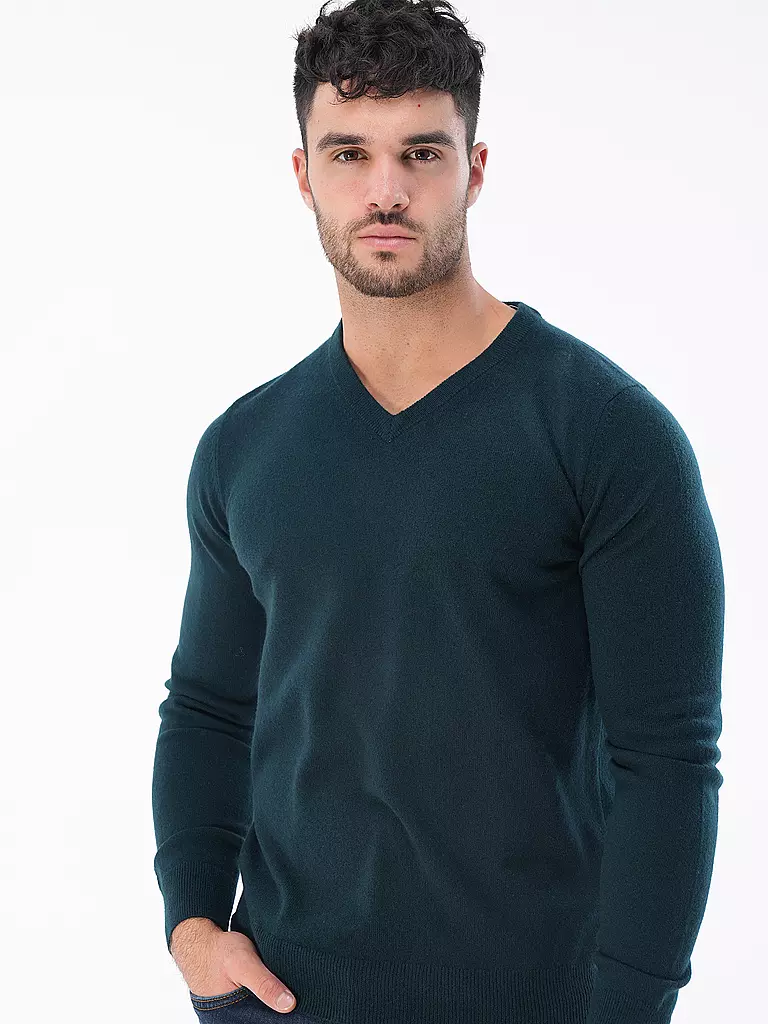 TOM RUSBORG | Kaschmirpullover | Verde oscuro