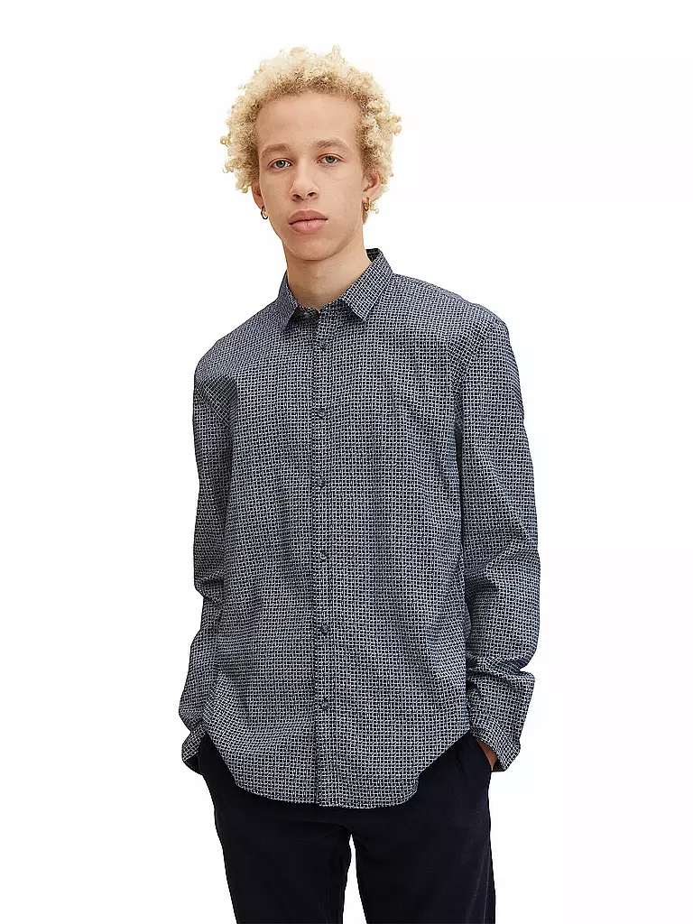 TOM TAILOR DENIM | Hemd Regular Fit | Azul