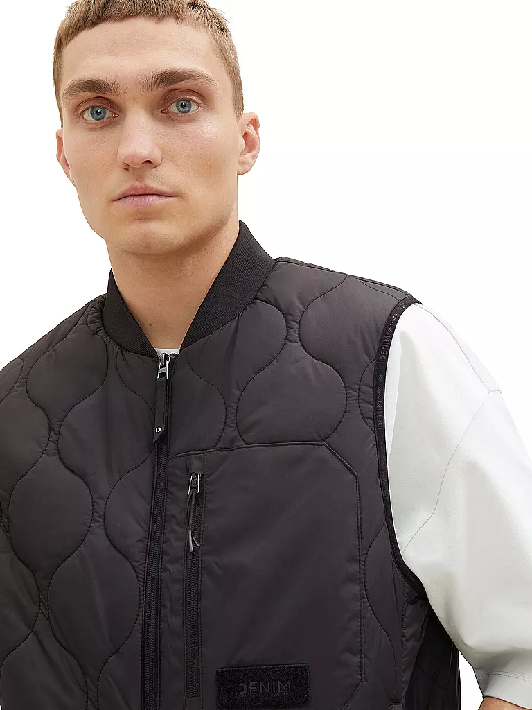 TOM TAILOR DENIM | Steppgilet | Negro