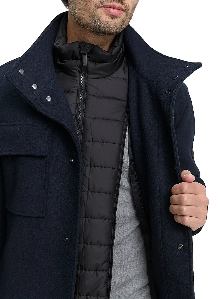 TOM TAILOR | Abrigo 2 en 1 | Azul oscuro