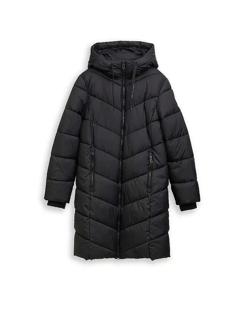 TOM TAILOR | Abrigo acolchado | Negro