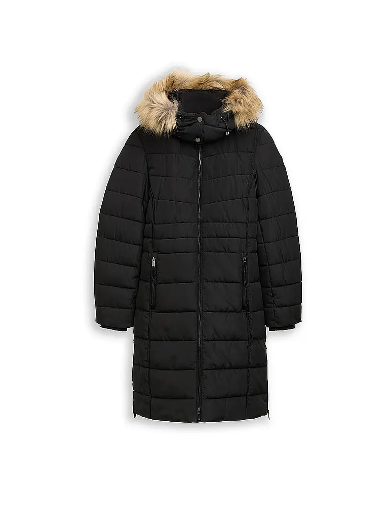 TOM TAILOR | Abrigo acolchado | Negro