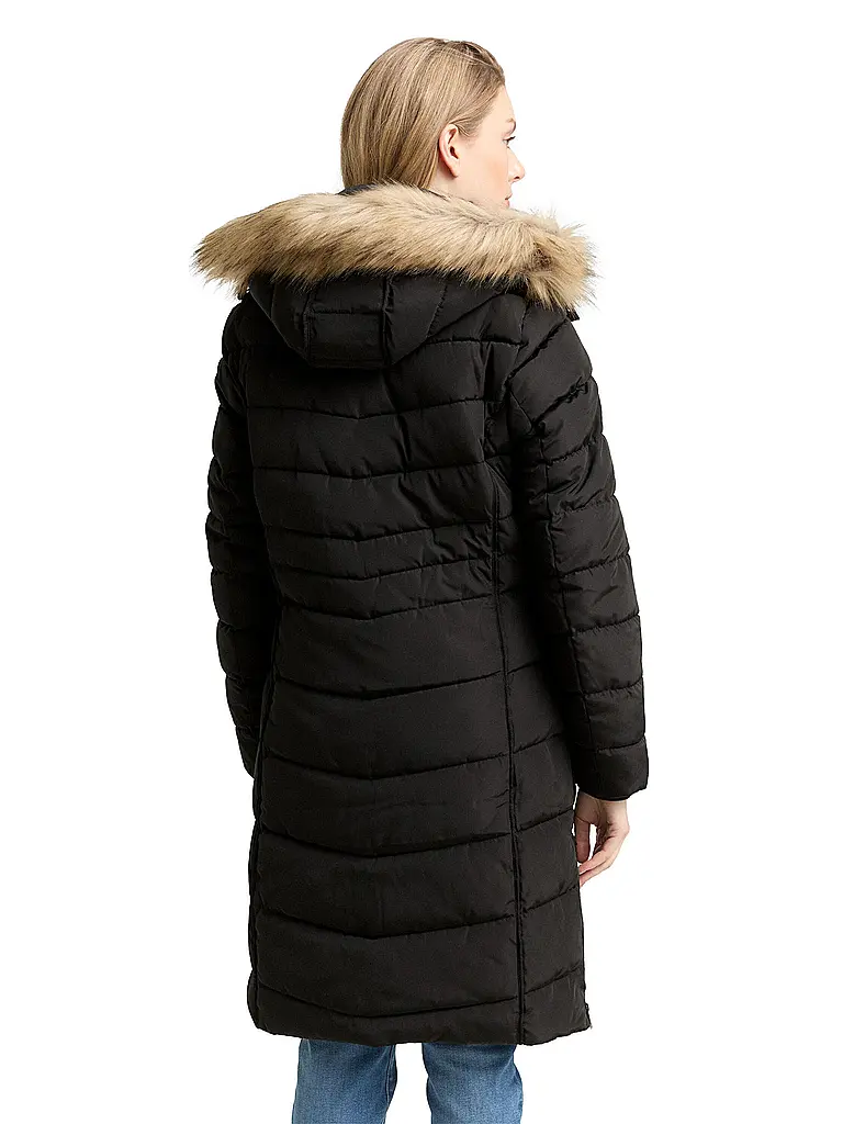 TOM TAILOR | Abrigo acolchado | Negro