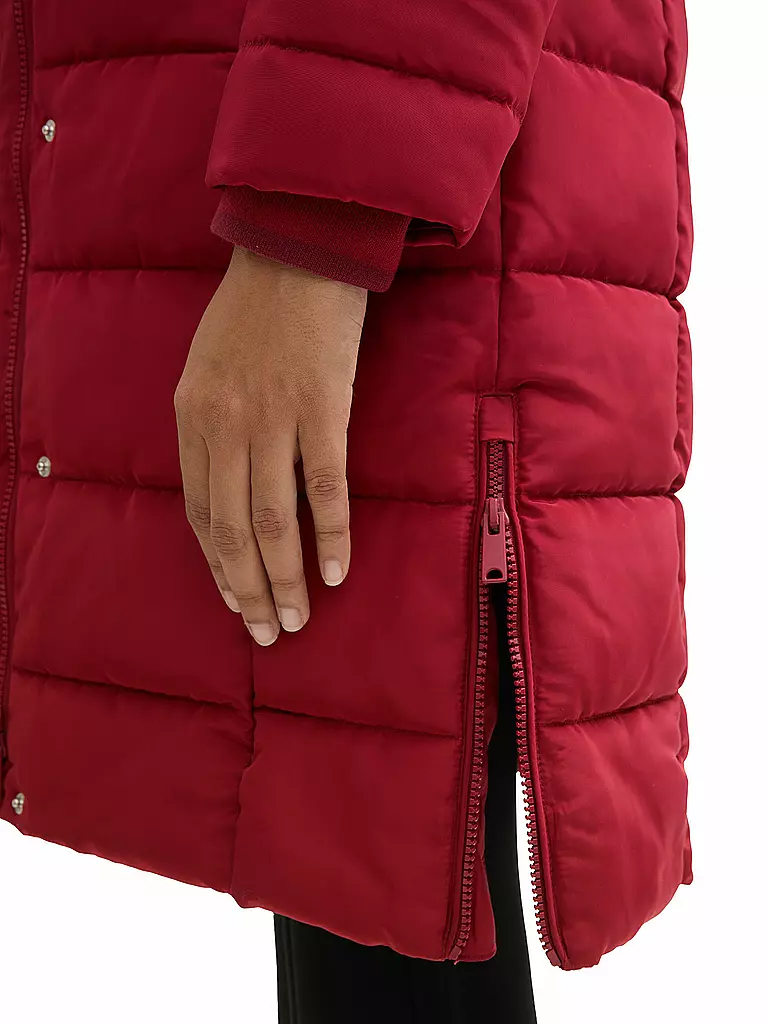 TOM TAILOR | Abrigo acolchado | Rojo