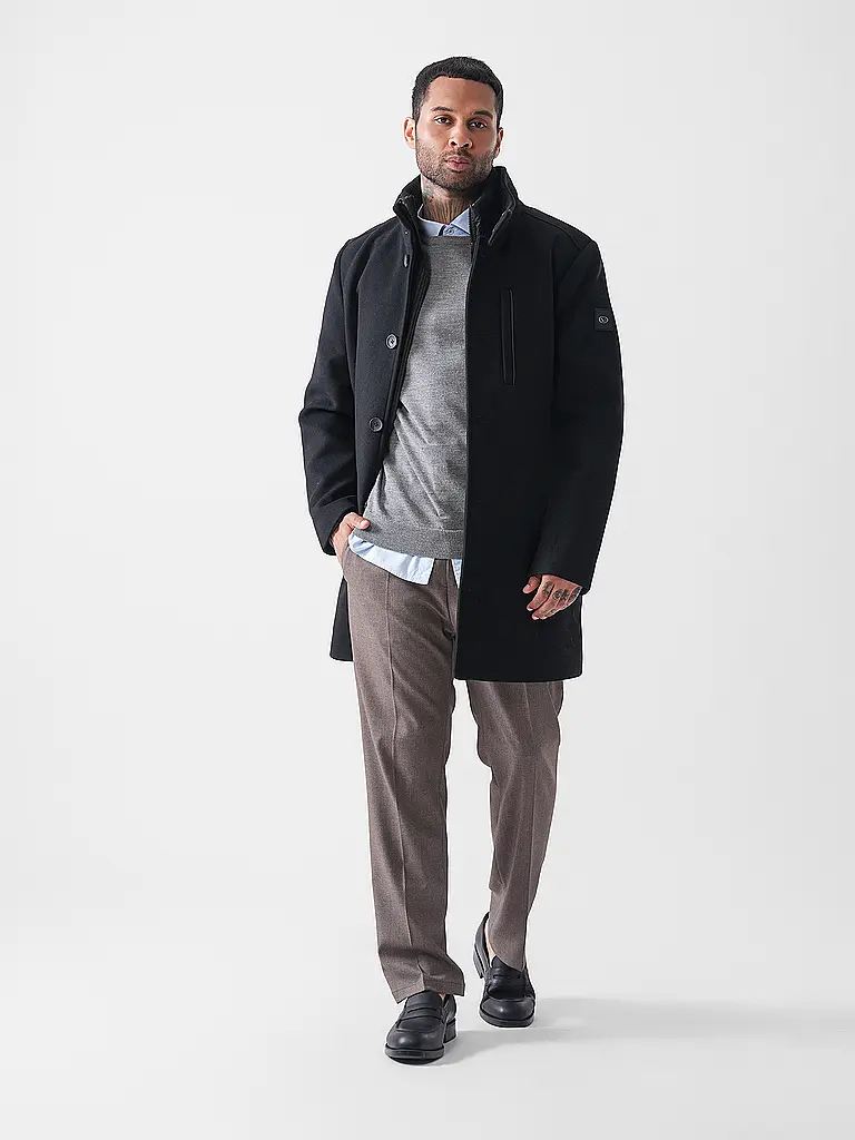 TOM TAILOR | Abrigo | schwarz