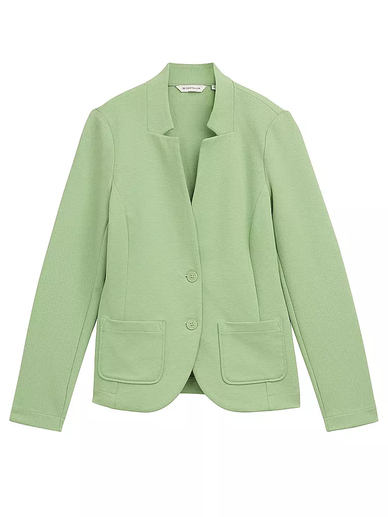 TOM TAILOR | Blazer de punto jersey | hellgrün