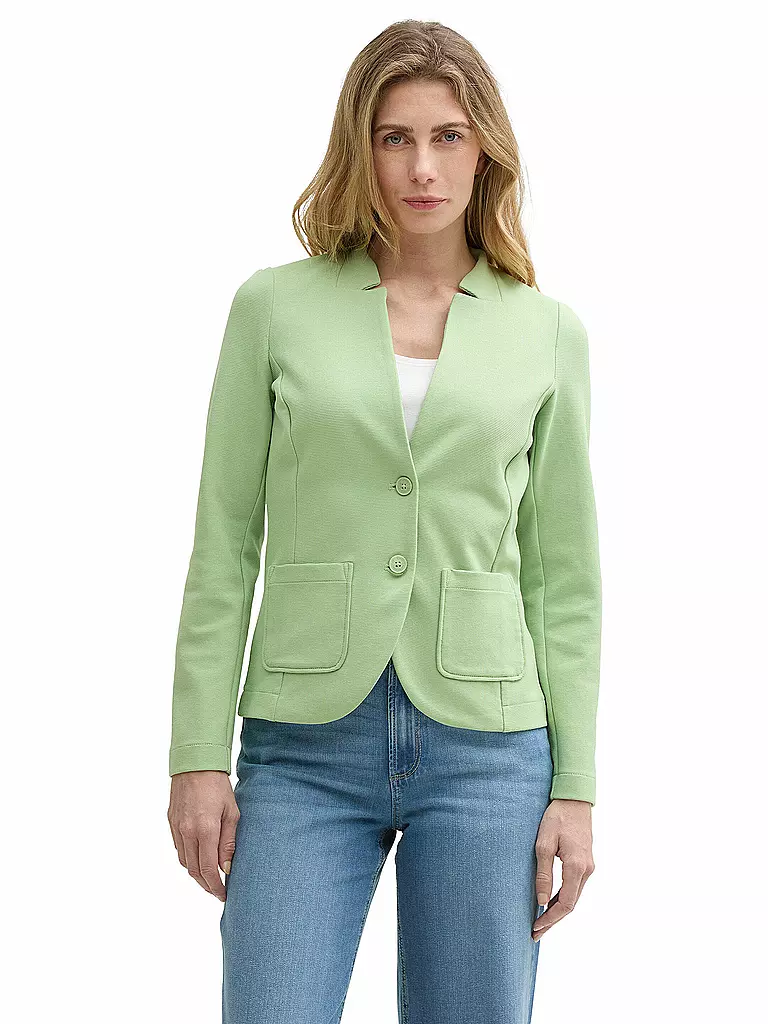TOM TAILOR | Blazer de punto jersey | hellgrün