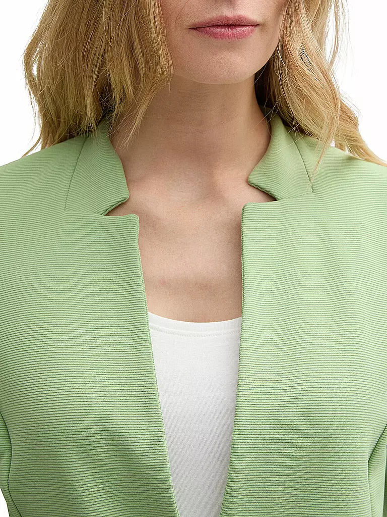 TOM TAILOR | Blazer de punto jersey | hellgrün