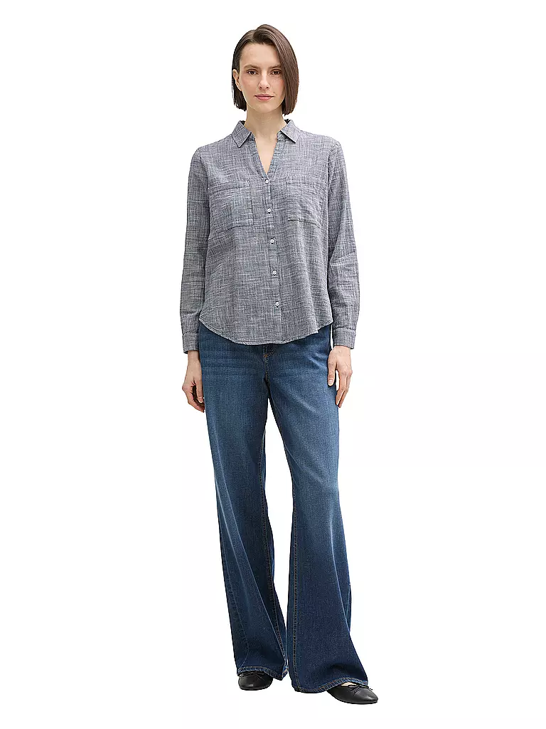 TOM TAILOR | Blusa | dunkelblau