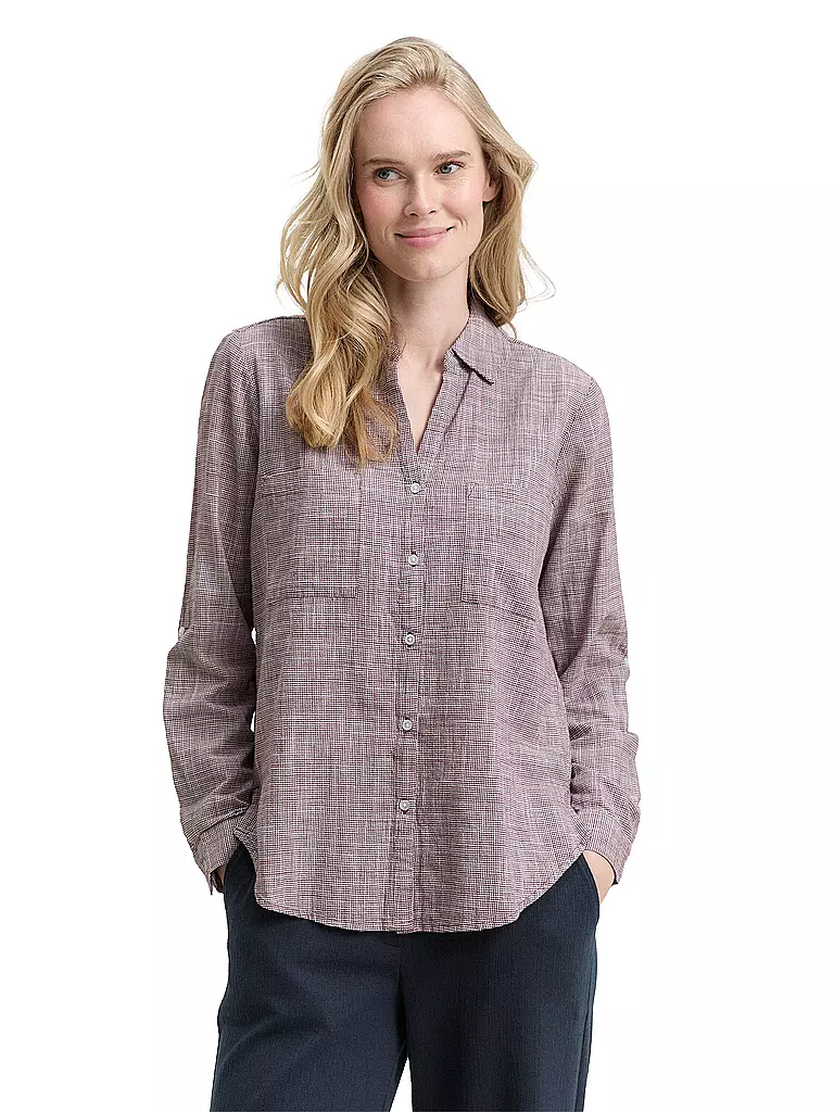 TOM TAILOR | Blusa | dunkelrot