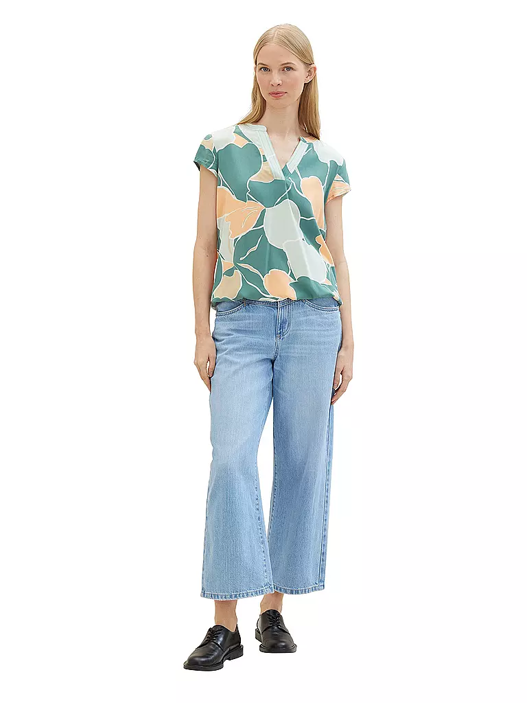 TOM TAILOR | Bluse | Verde oscuro