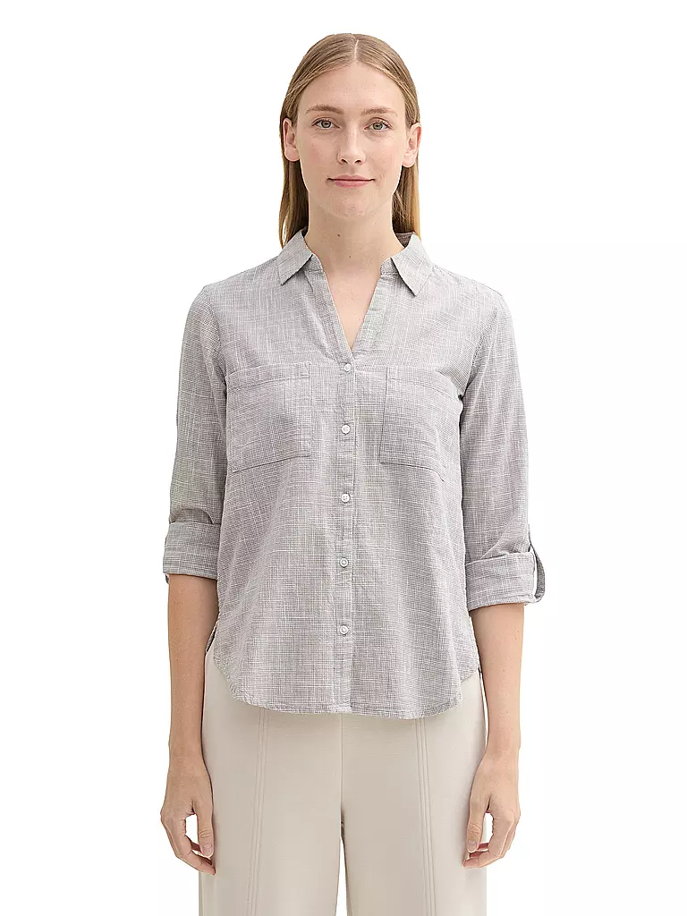 TOM TAILOR | Bluse | grau