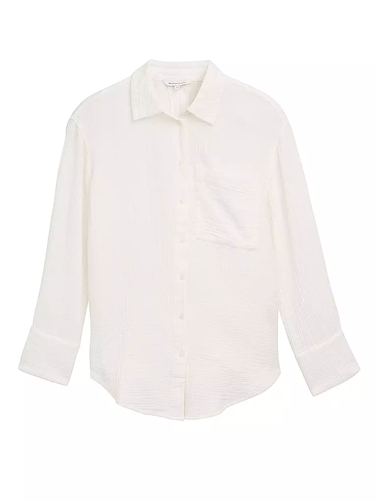 TOM TAILOR | Blusenshirt | Blanco