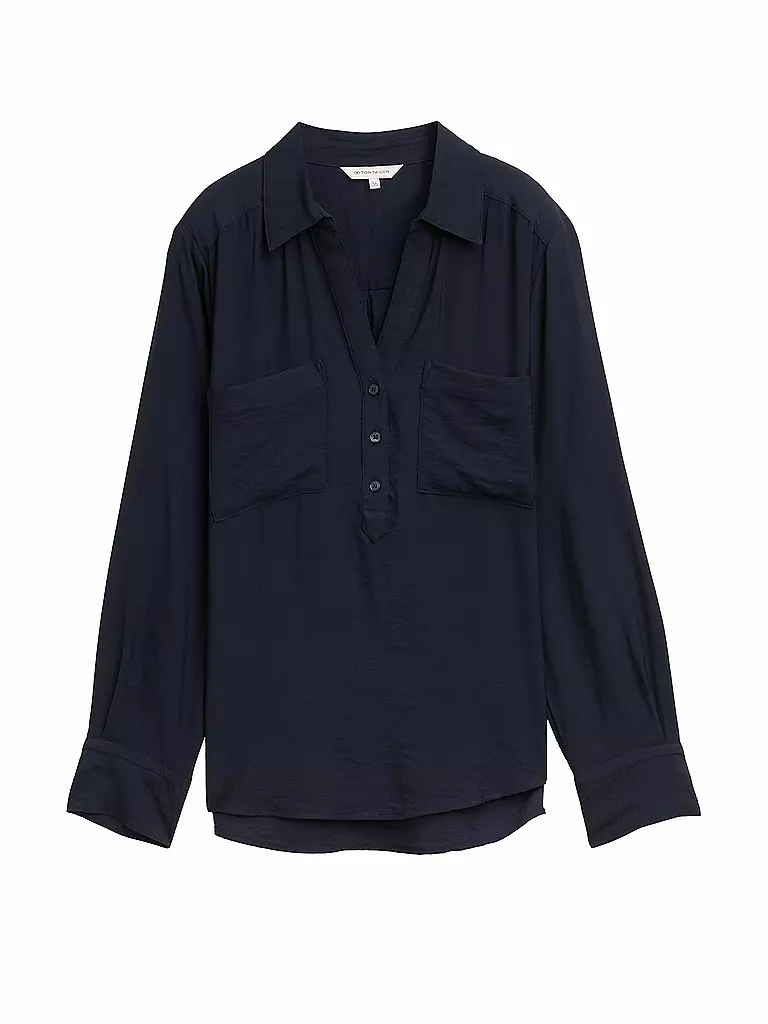 TOM TAILOR | Blusenshirt | dunkelblau