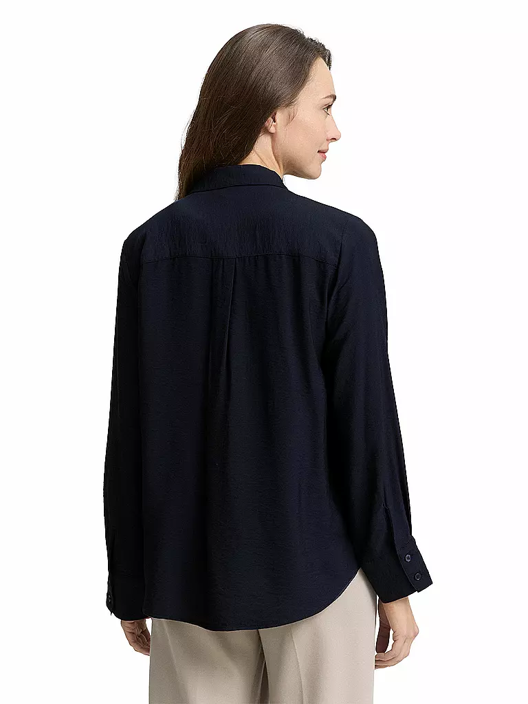 TOM TAILOR | Blusenshirt | dunkelblau