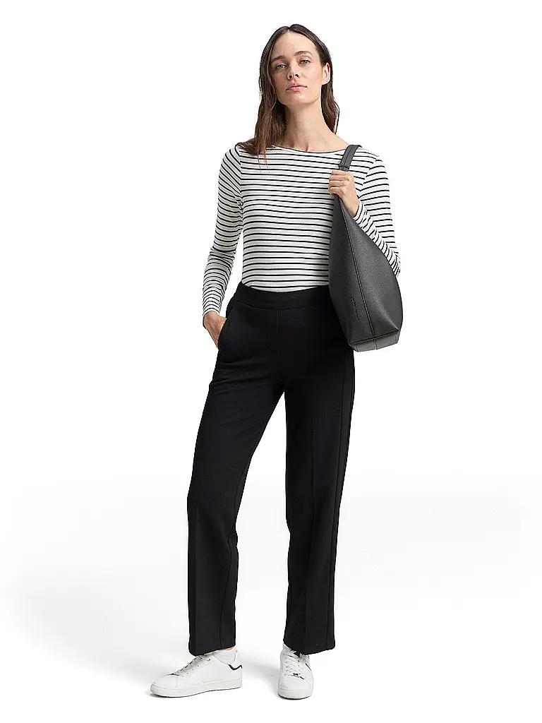 TOM TAILOR | Businesshose Straight Fit | Negro