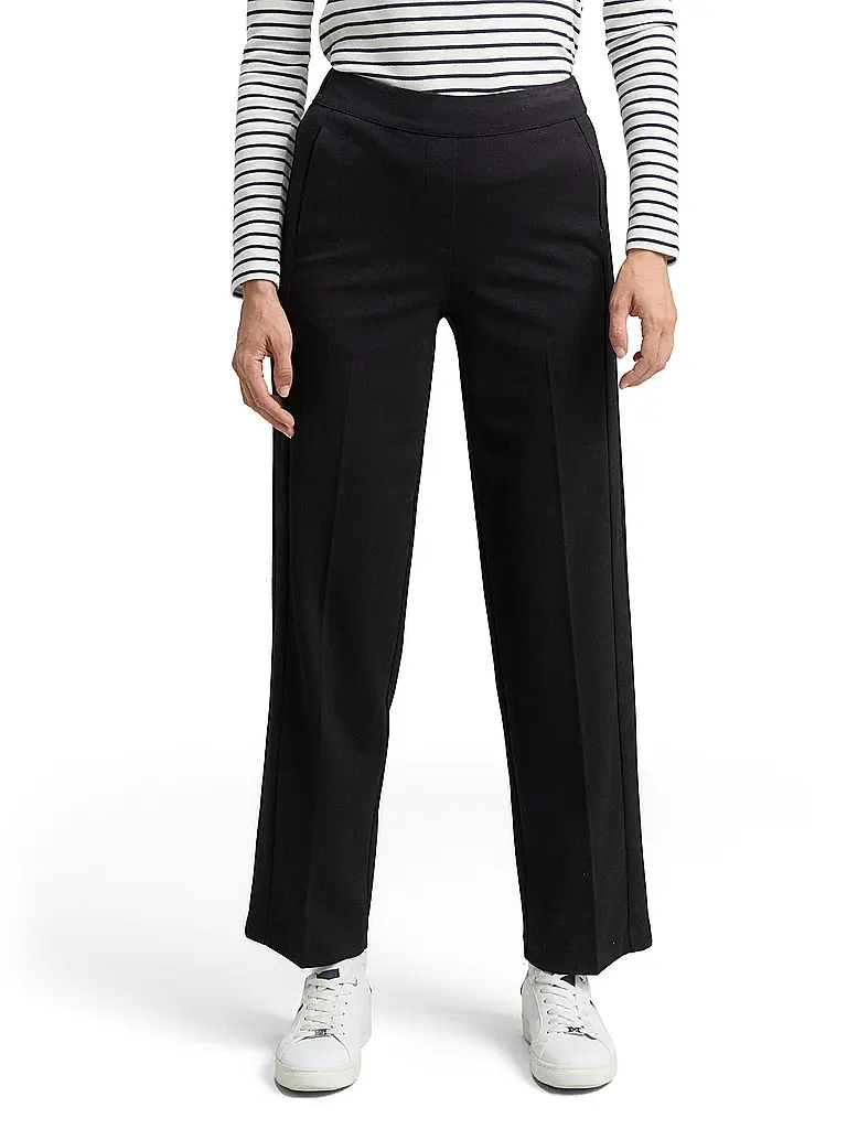TOM TAILOR | Businesshose Straight Fit | Negro