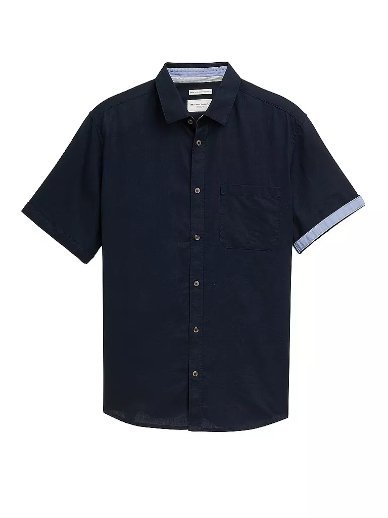 TOM TAILOR | Camisa de corte estándar | Azul oscuro