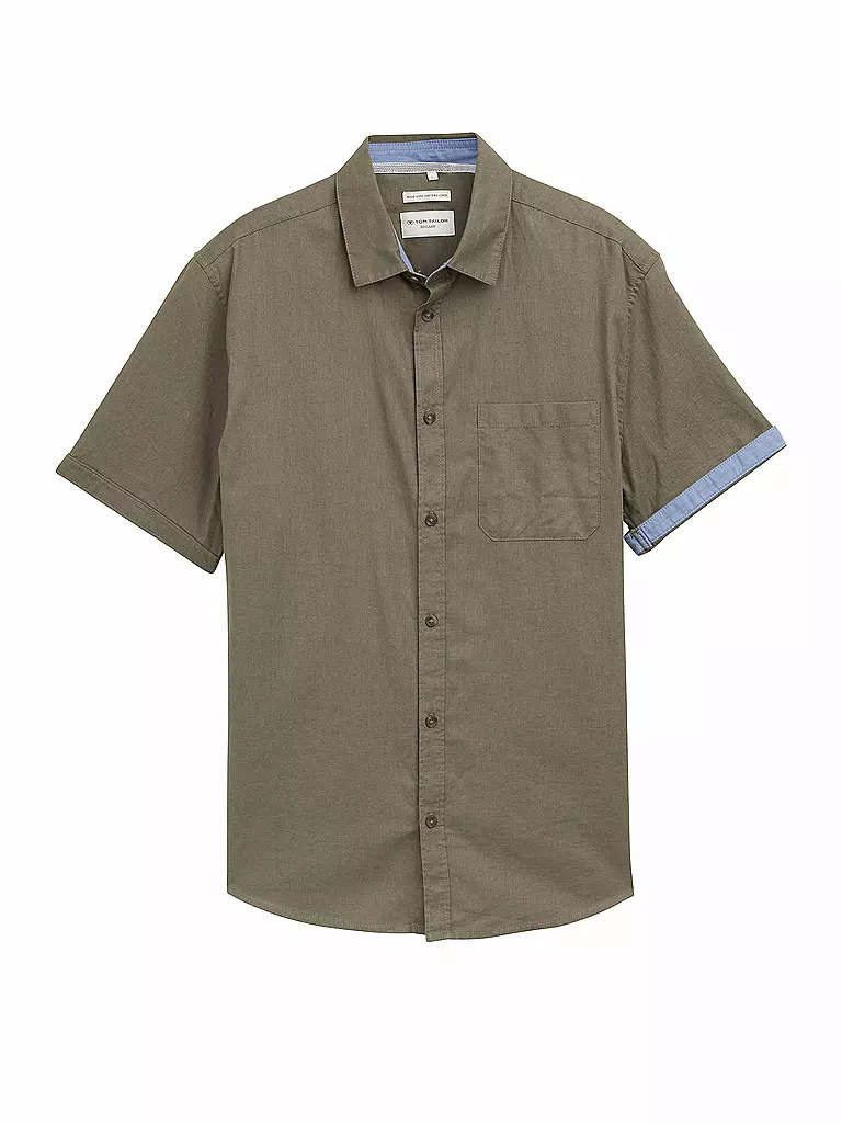 TOM TAILOR | Camisa de corte estándar | Oliva