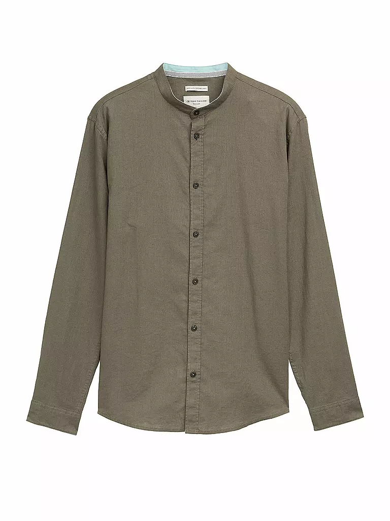 TOM TAILOR | Camisa de corte estándar | Oliva