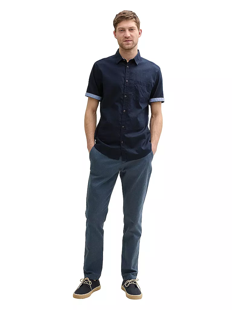 TOM TAILOR | Camisa de corte estándar | Azul oscuro