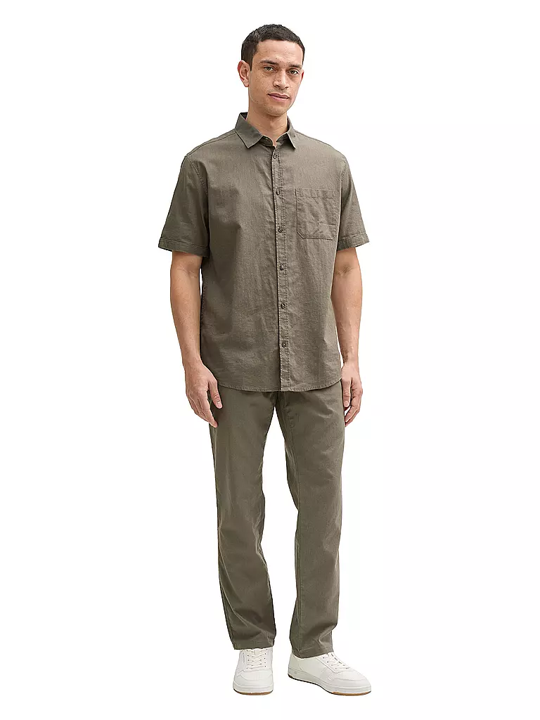 TOM TAILOR | Camisa de corte estándar | Oliva