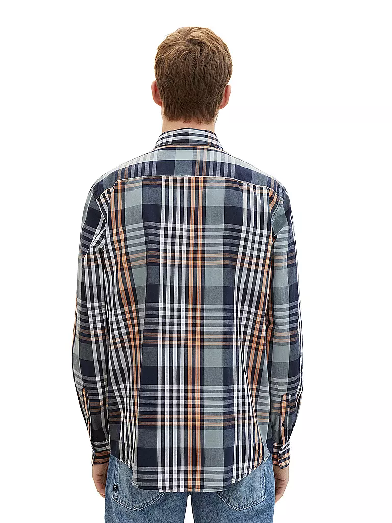 TOM TAILOR | Camisa de corte estándar | Azul oscuro