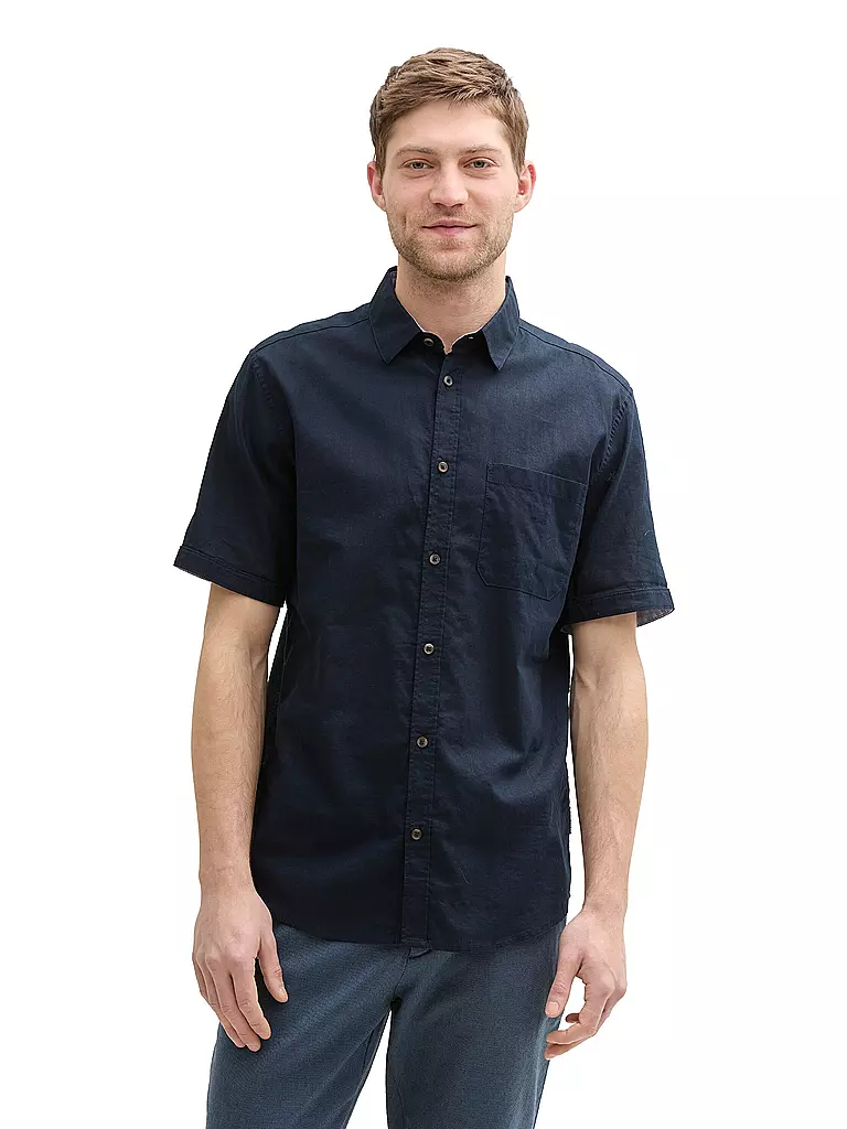 TOM TAILOR | Camisa de corte estándar | Azul oscuro