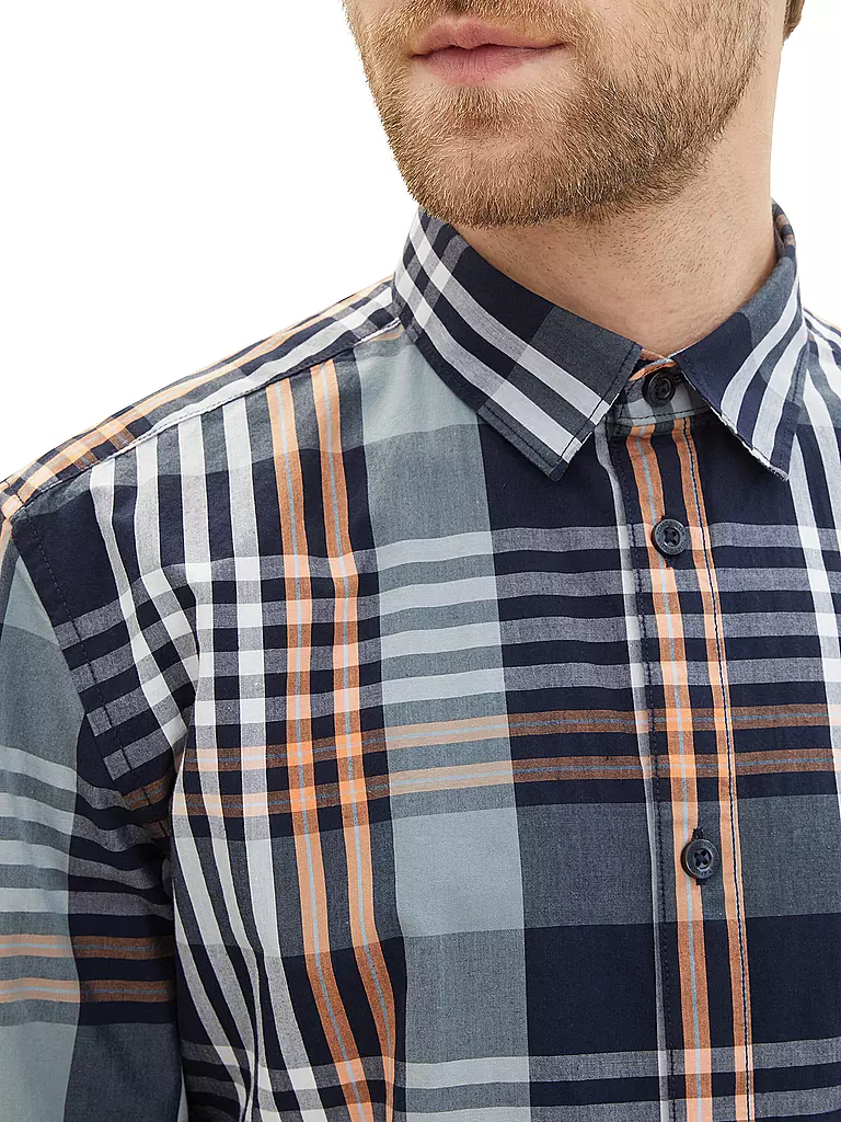 TOM TAILOR | Camisa de corte estándar | Azul oscuro