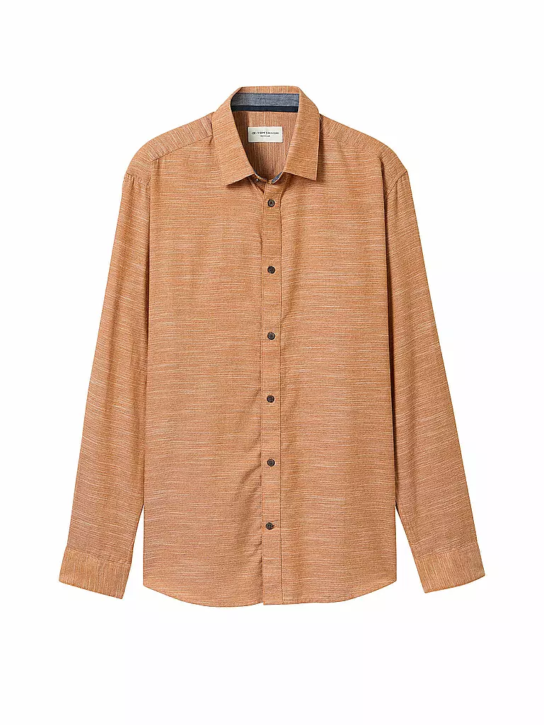 TOM TAILOR | Camisa de corte regular | Naranja