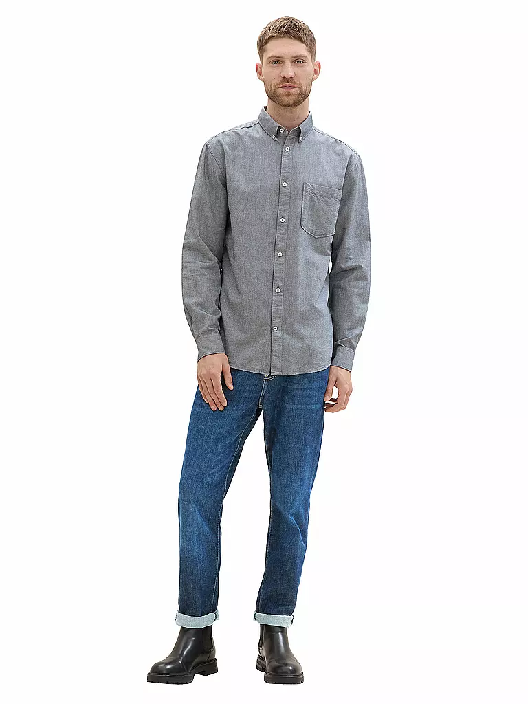 TOM TAILOR | Camisa de corte regular | Gris