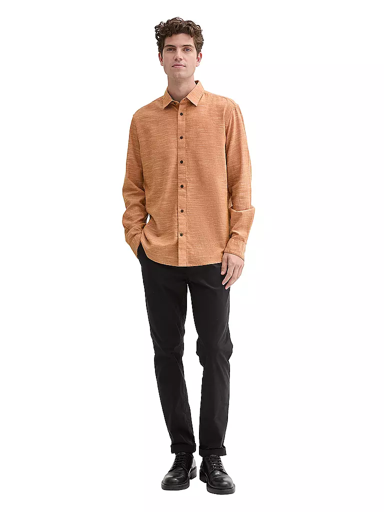 TOM TAILOR | Camisa de corte regular | Naranja