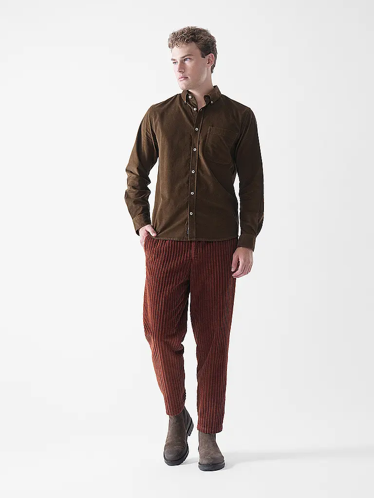 TOM TAILOR | Camisa de corte regular | Marrón