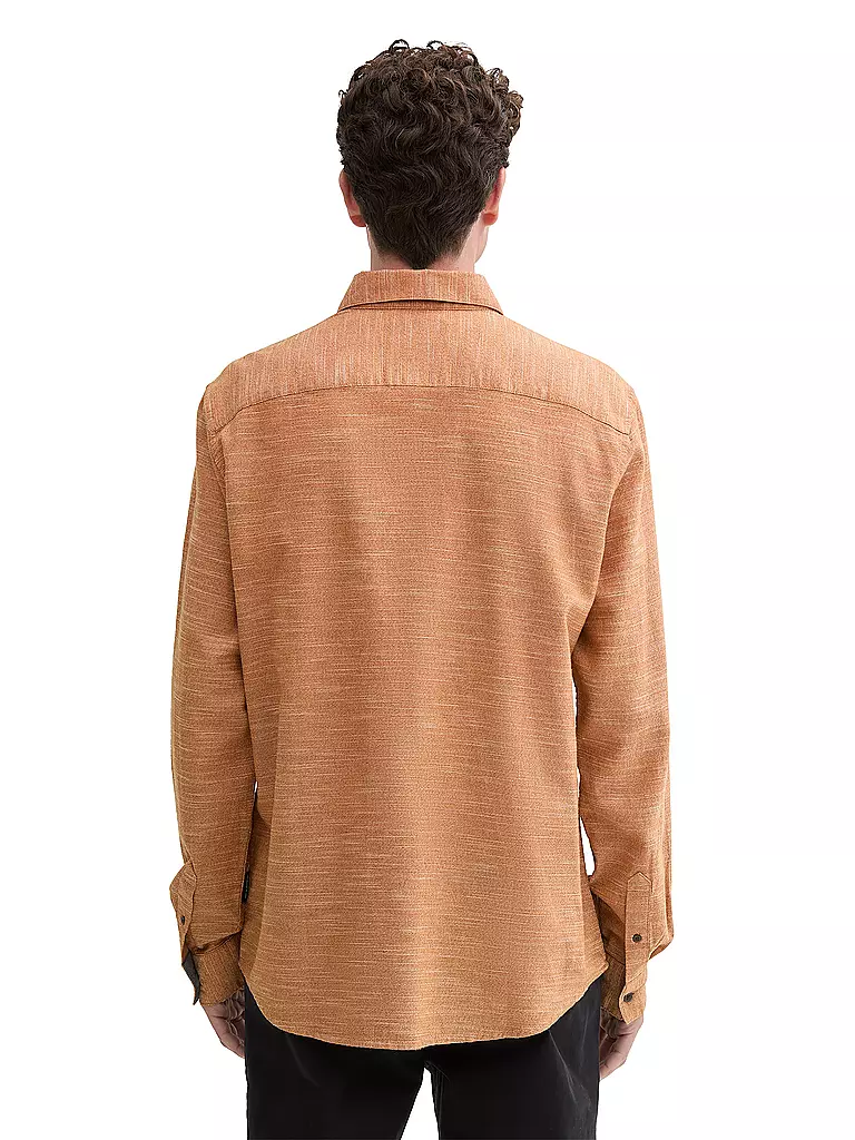 TOM TAILOR | Camisa de corte regular | Naranja