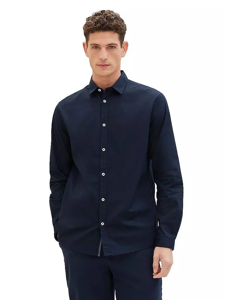 TOM TAILOR | Camisa de corte regular | Azul