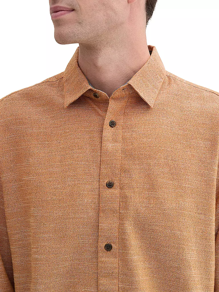 TOM TAILOR | Camisa de corte regular | Naranja