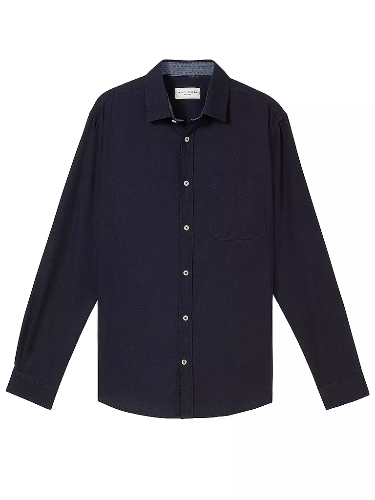 TOM TAILOR | Camisa Regular Fit | Azul oscuro