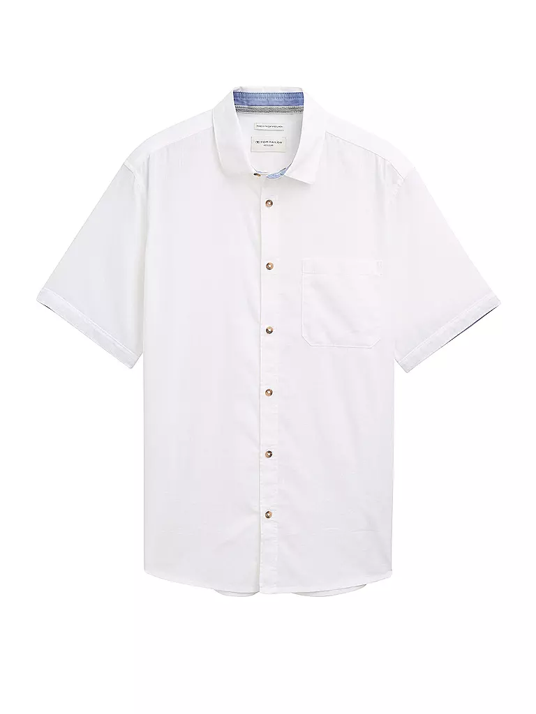 TOM TAILOR | Camisa Regular Fit | Blanco