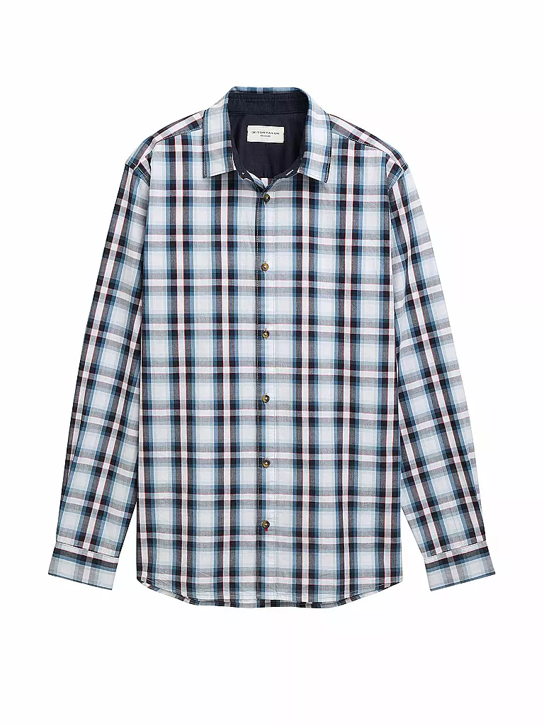 TOM TAILOR | Camisa Regular Fit | Azul