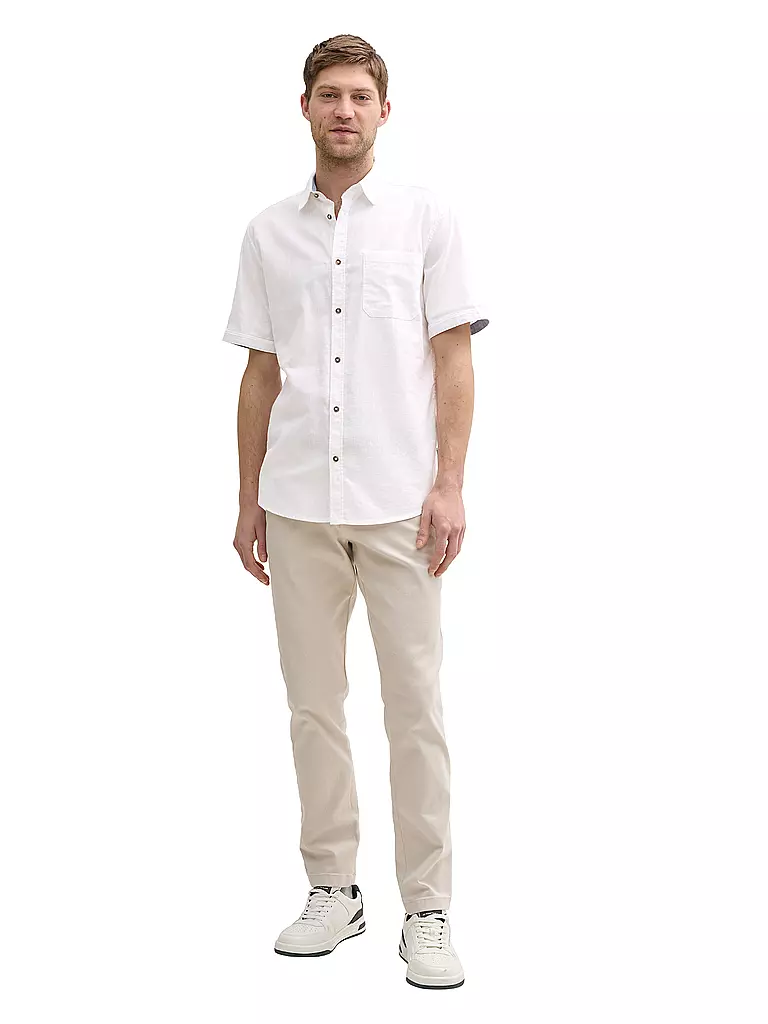 TOM TAILOR | Camisa Regular Fit | Blanco